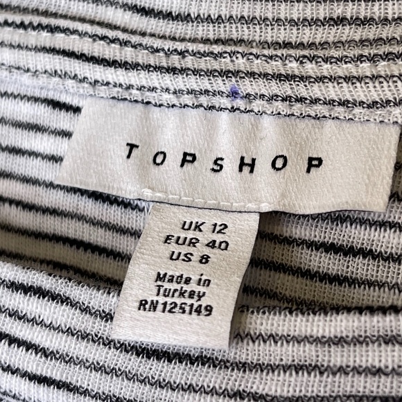 Topshop | “All The Love” Embroidered Striped VSCO Retro Vibes Long Sleeve Shirt - Picture 9 of 11